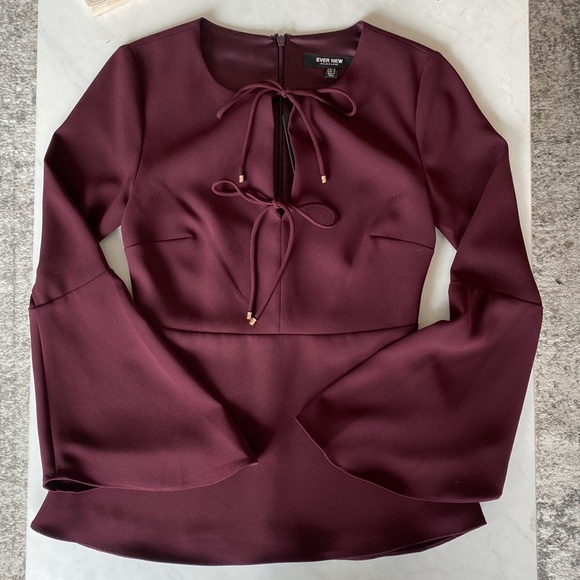 Ever New - Flared Sleeve Blouse - NWT - Picture 1 of 13